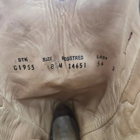 Corral Vintage Western Boots Sz 8 Knee high Brown Aqua Pointed Toe Boho Cowgirl - Picture 10 of 13